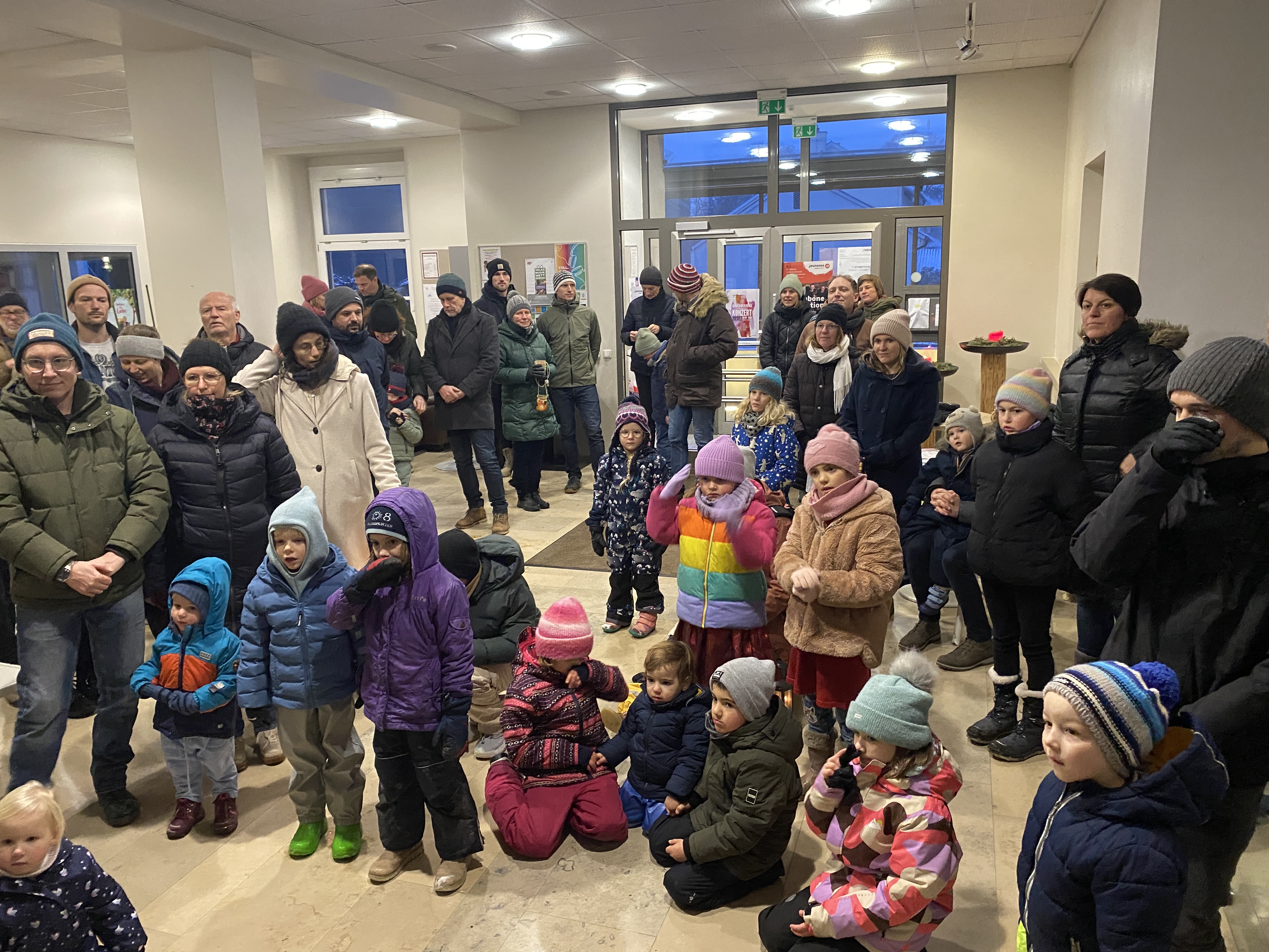 Start im Foyer des Konvikts